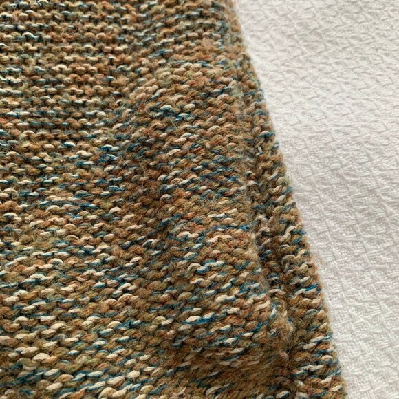 Sparrow Anthropologie neutral tone mock collar open front cardigan sweater - Picture 9 of 11